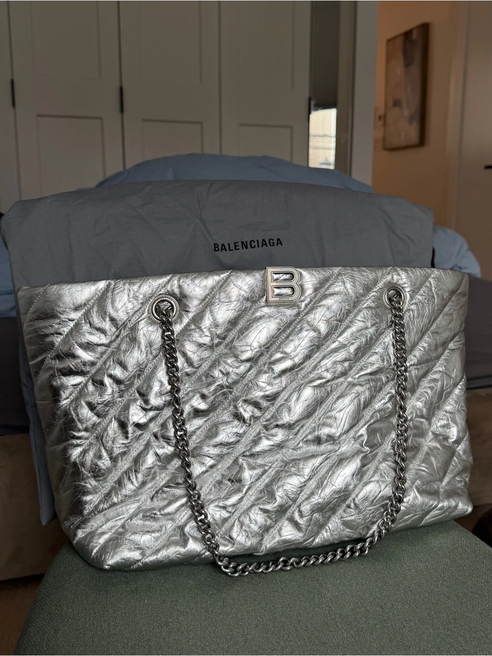 Balenciaga large Crush tote bag